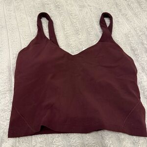 LULULEMON NWOT 6 Burgundy Tank Top Align
